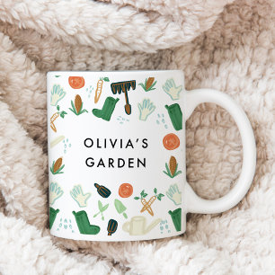 Watercolor Gardening Coffee Mug