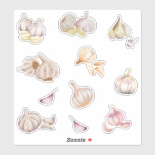 Watercolor Garlic Sticker