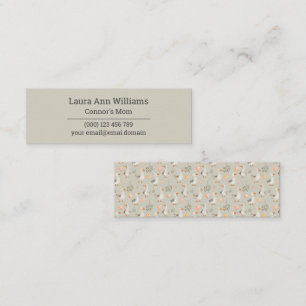 Watercolor Geese Mommy Playdate Mini Calling Card