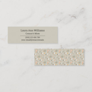 Watercolor Geese Mommy Playdate Mini Calling Card