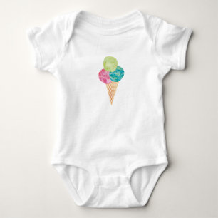 Watercolor gelato baby onsie baby bodysuit
