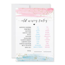 Watercolor Gender Reveal Old Wives Tales Game