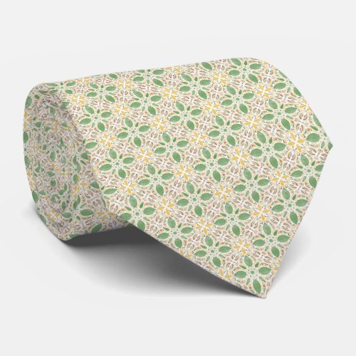 Watercolor Geo _ Forest  Neck Tie