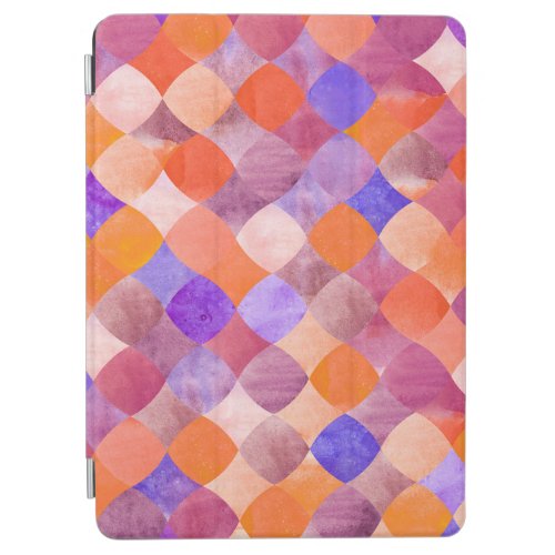 Watercolor geometric Arab fish scales iPad Air Cover