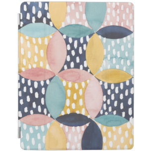 Watercolor Geometric Circles iPad Smart Cover
