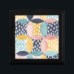 Watercolor Geometric Circles Keepsake Box<br><div class="desc">Watercolor Geometric Circles  Artist: Grace Popp</div>