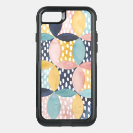 Watercolor Geometric Circles OtterBox Commuter iPhone SE/8/7 Case