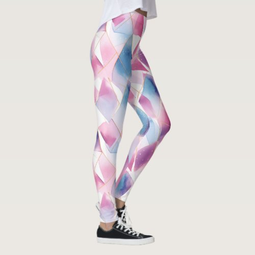 Watercolor Geometric Dream Leggings