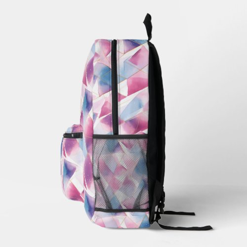 Watercolor Geometric Dream Printed Backpack