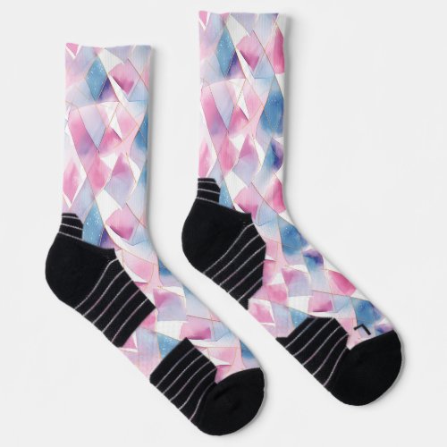 Watercolor Geometric Dream Socks