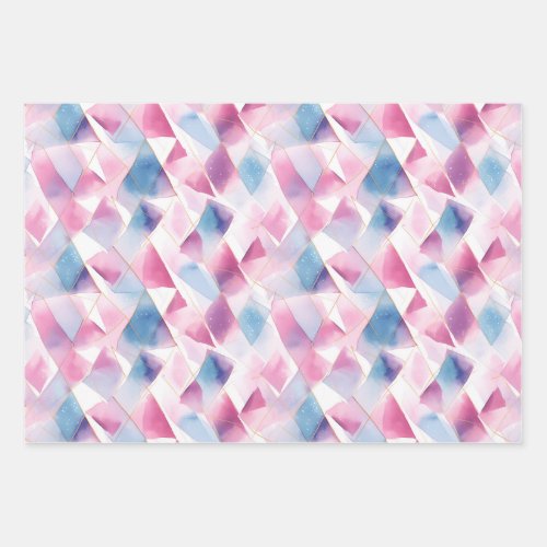 Watercolor Geometric Dream Wrapping Paper Sheets