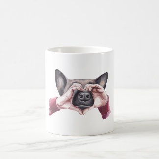 Watercolor German Shepherd Coffee Mug
