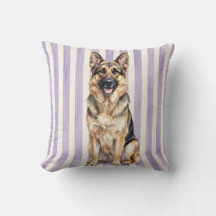 Watercolor German Shepherd Pillow Cover