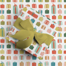 Watercolor Gifts Christmas Presents Wrapping Paper at Zazzle