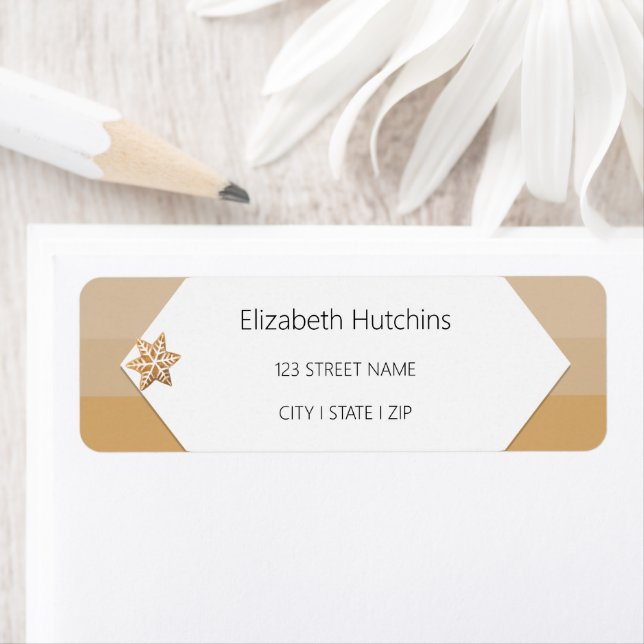 Watercolor Gingerbread Caramel Tones  Label (Insitu)