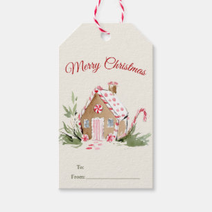 Watercolor Gingerbread Gift Tags