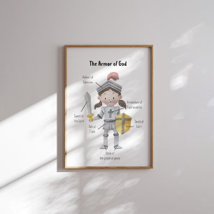 Watercolor Girls the armor of God poster