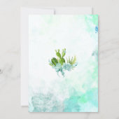 Watercolor Glass Terrarium Succulents Baby Shower Invitation (Back)