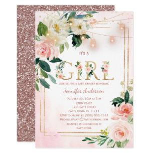 rustic flower baby shower