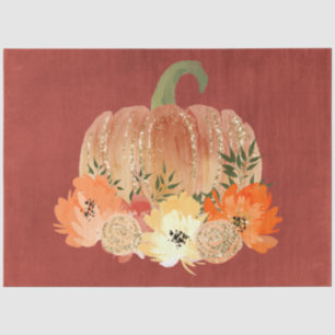 Watercolor Glitter Pumpkins Series Design 5 Tissue Paper