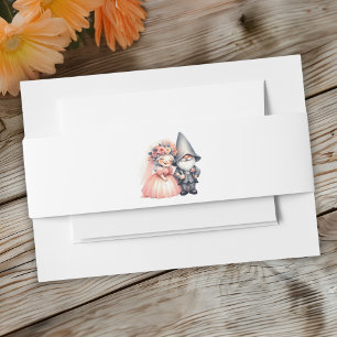 Watercolor Gnome Bride and Groom Wrap for Wedding