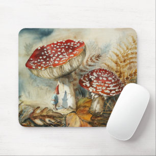 watercolor gnome mouse pad
