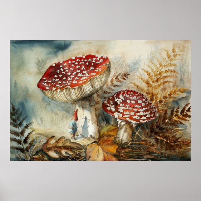 watercolor gnome poster (Front)