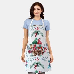 Watercolor Gnomes Apron