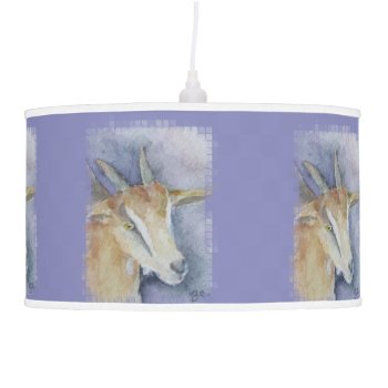 Watercolor Goat/kid Ceiling Lamp by PandaCatGallery at Zazzle