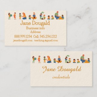 Watercolor Gold Apple Teacher, Instructor Tutor Bu