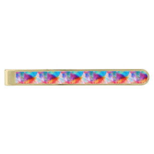 Watercolor Gold Finish Tie Bar