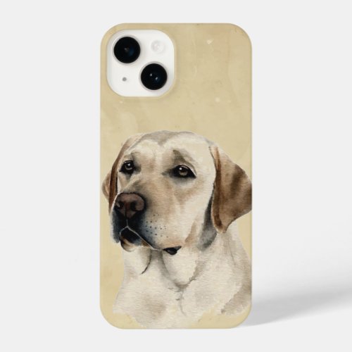 Watercolor Golden Labrador Dog Pet Animal iPhone 14 Case