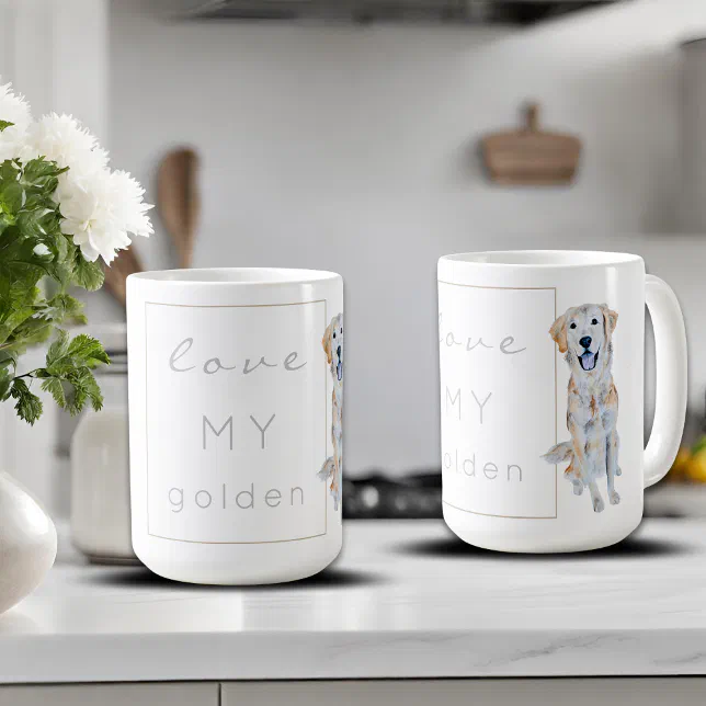 Tasse Golden Retriever Vintage 1996 – état Impeccable