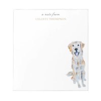 Watercolor Golden Retriever Dog Personalize