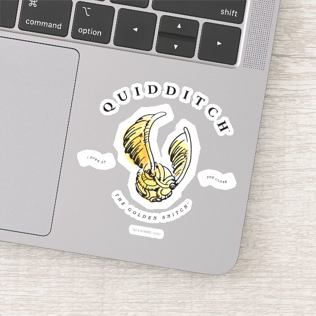 Watercolor Golden Snitch Sticker (Detail)