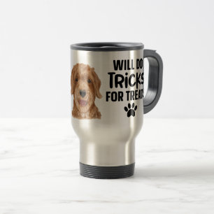 Watercolor Goldendoodle funny dog quote Travel Mug