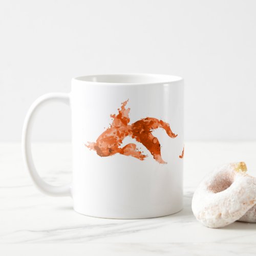 watercolor goldfish coffee mug