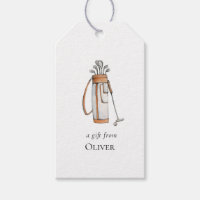 Watercolor Golf Bag Golfers