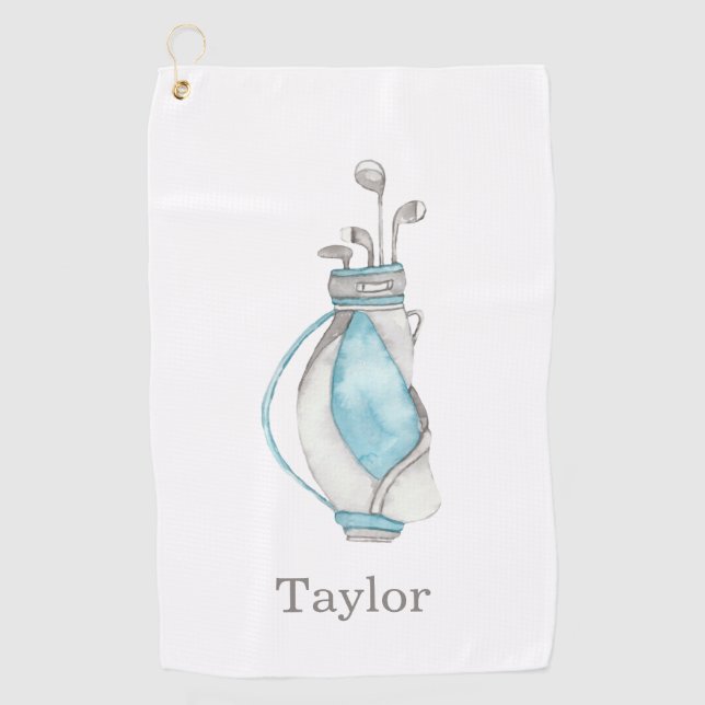 Watercolor Golf Bag Towel (Front)