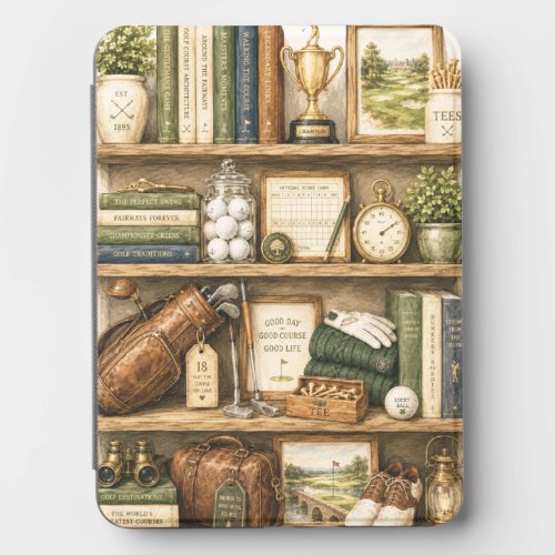 Watercolor Golf Bookshelf Kindle Case