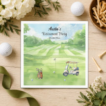Watercolor Golf Course Retirement Party 