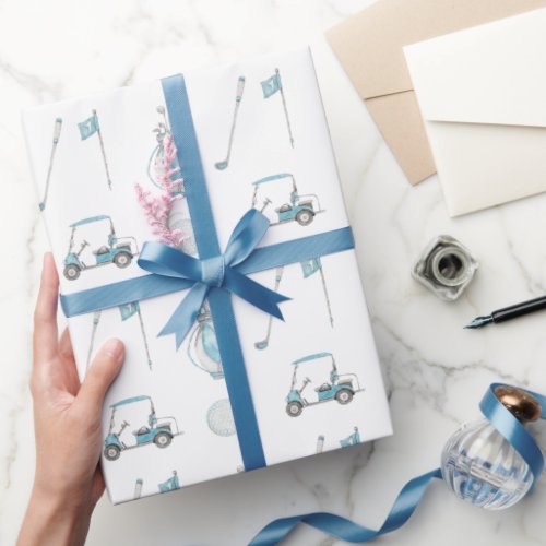 Watercolor Golf Wrapping Paper