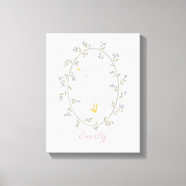 Watercolor Goose Nursery Room Kids Room  Canvas Print (Front)