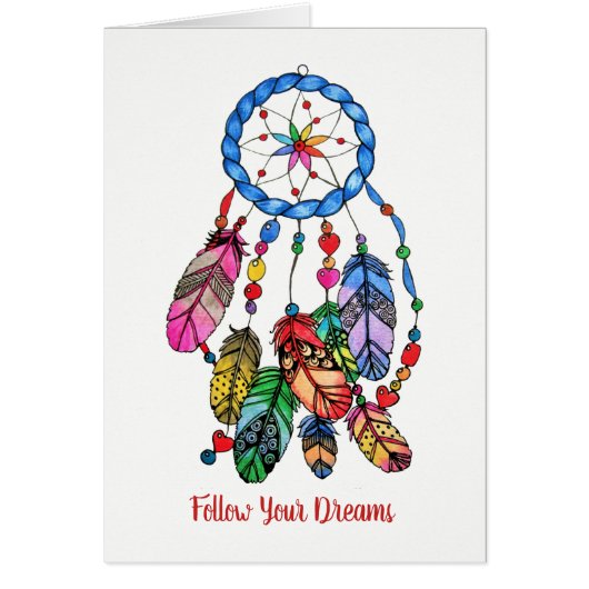 Watercolor gorgeous rainbow dream catcher (Front)