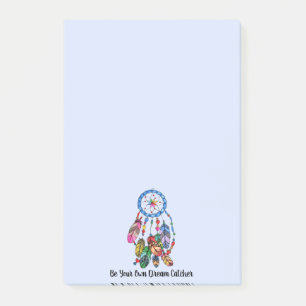 Watercolor gorgeous rainbow dream catcher post-it notes
