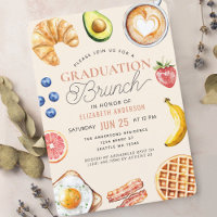  Watercolor Grad Brunch Graduation Party