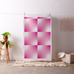 Watercolor Gradient Pillow Square Pink and White Fabric