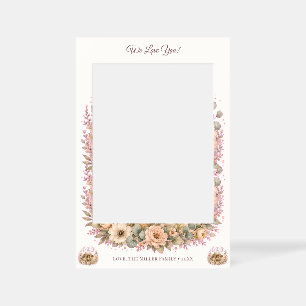Watercolor Grandparents Day / Abuelos Floral Selfie Frame