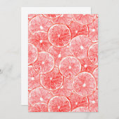 Watercolor grapefruit slices pattern (Front/Back)