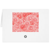 Watercolor grapefruit slices pattern (Back Horizontal)
